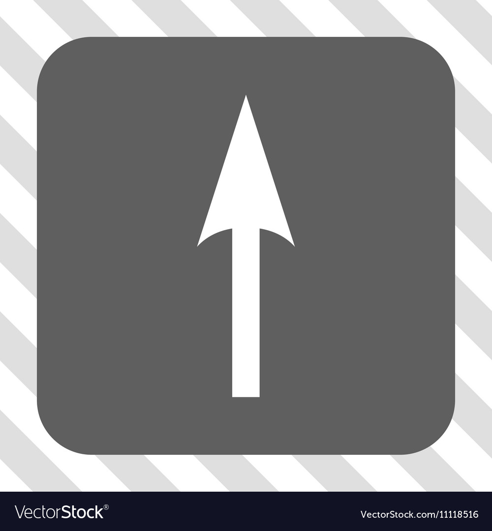 Sharp arrow up rounded square button