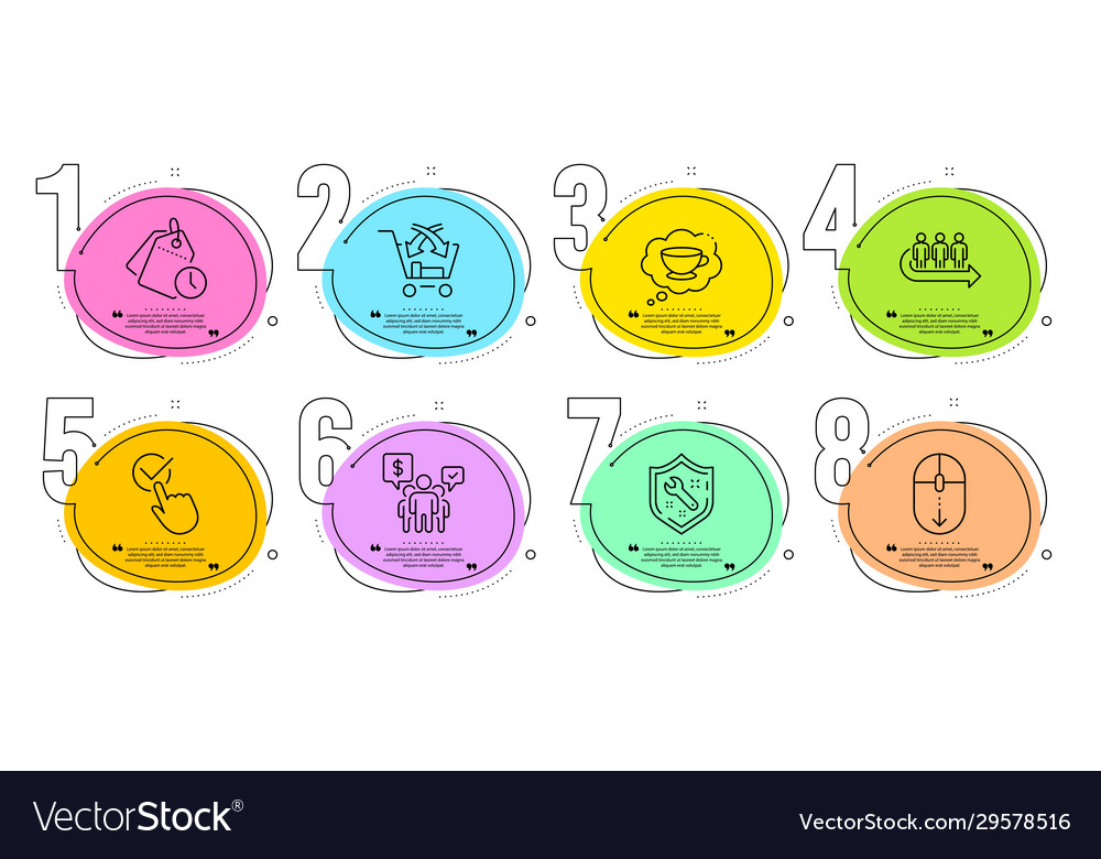 Spanner checkbox and cross sell icons set