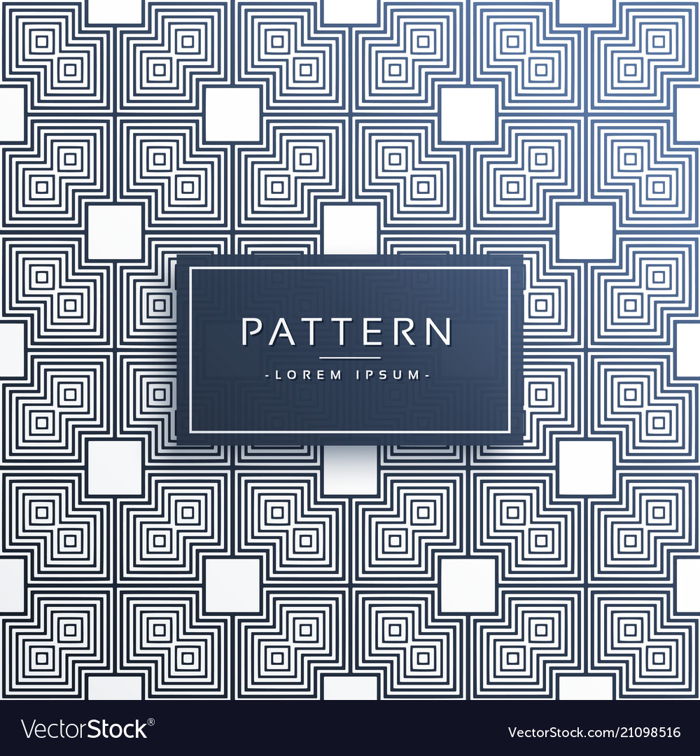 Stylish square geometric pattern background
