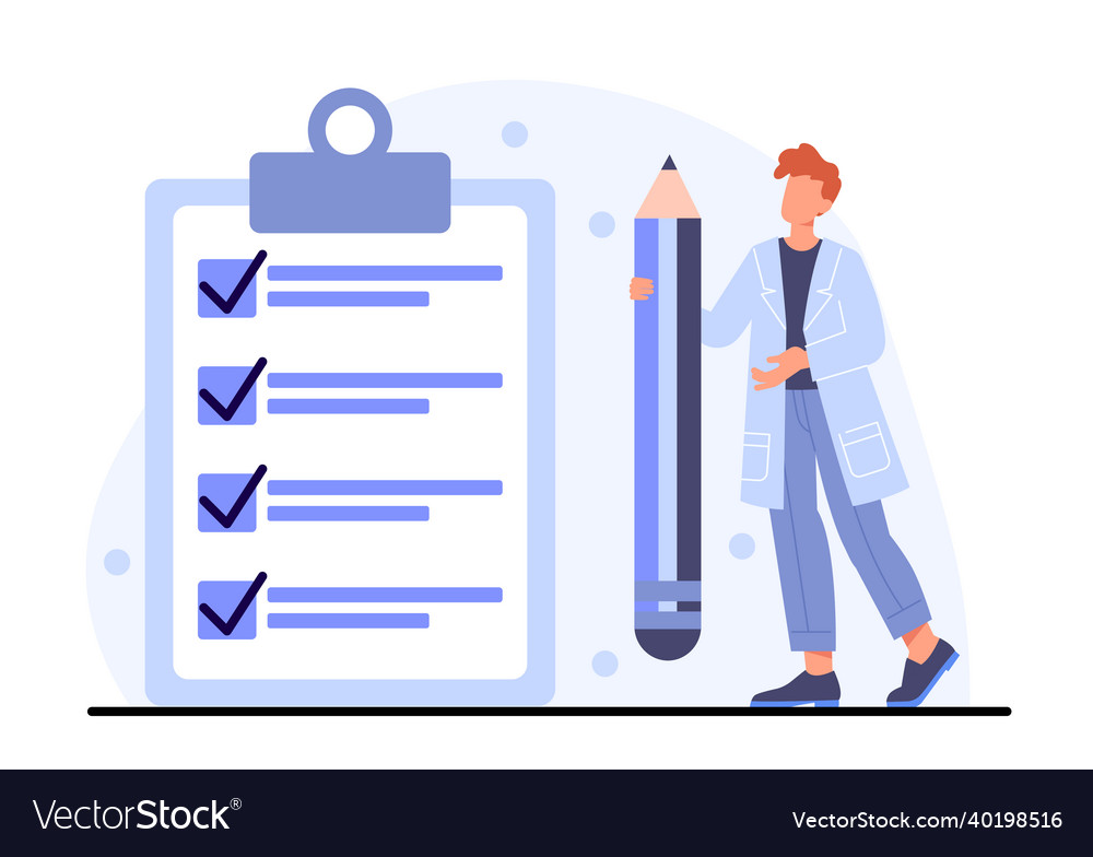 Task list concept vector image Task list concept