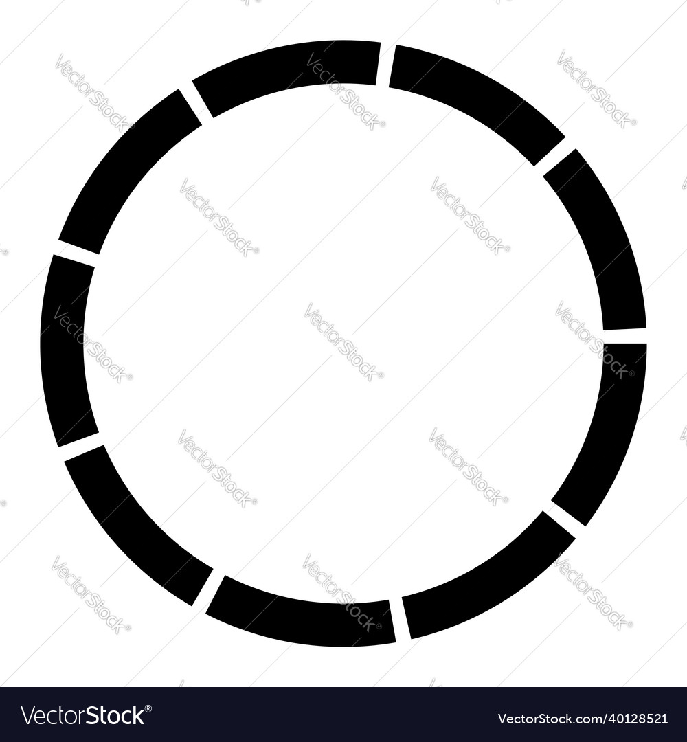 9 Teilschnitt segmentierte Kreis abstrakt gestrichelt vector image 9 Teilschnitt segmentierte Kreis abstrakt gestrichelt