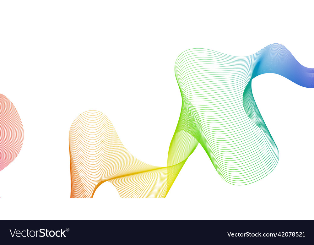 Abstract backdrop with wave gradient lines vector image Abstract backdrop with wave gradient lines
