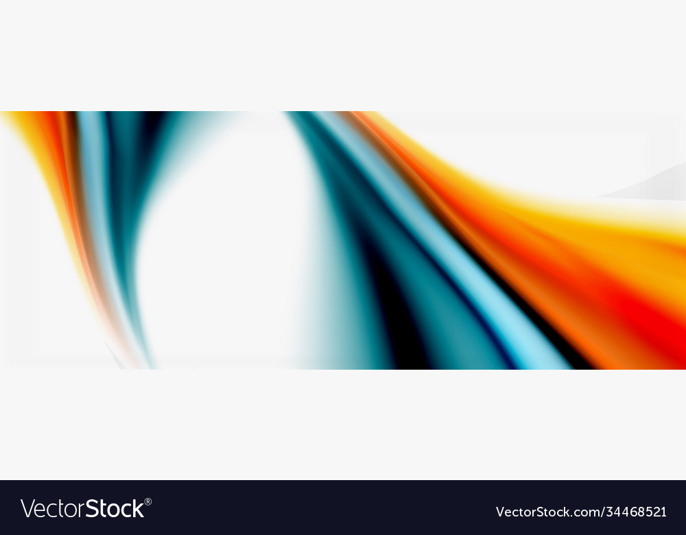 Abstract background smooth flowing lines blurred vector image Abstract background smooth flowing lines blurred