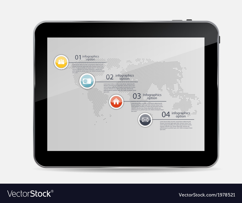 Abstract design tablet