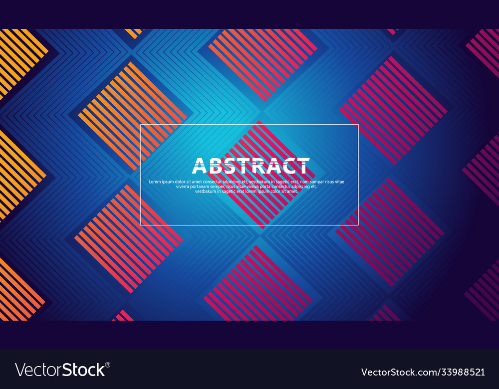 Abstract lines on rectangular shape background vector image Abstract lines on rectangular shape background