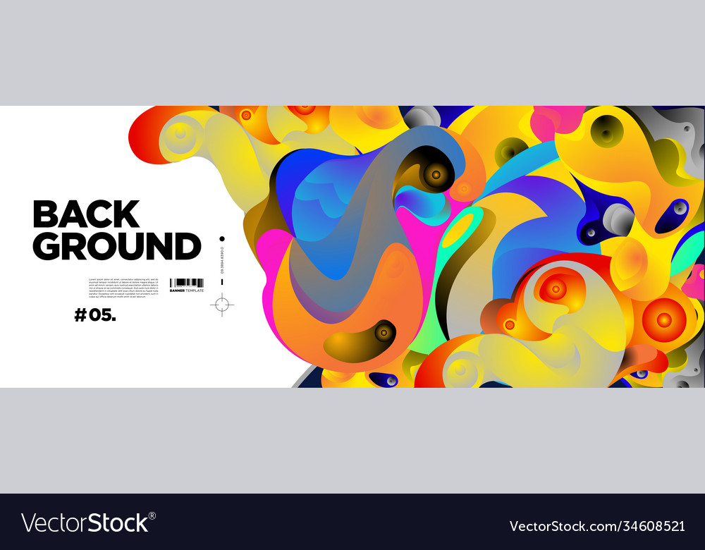 Abstract liquid shape fluid design isolated Vector Image Abstract liquid shape fluid design isolated