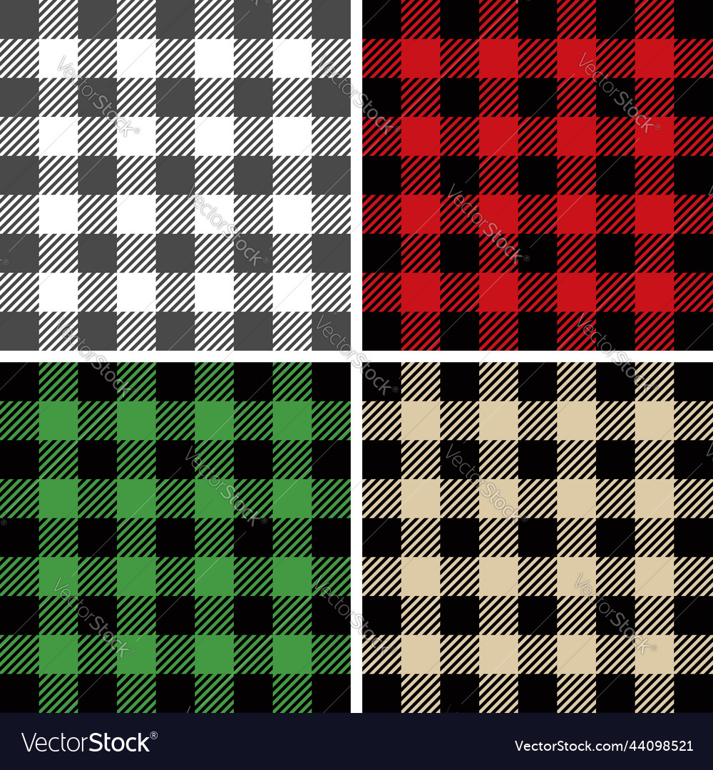 Buffalo plaid seamless pattern Royalty Free Vector Image