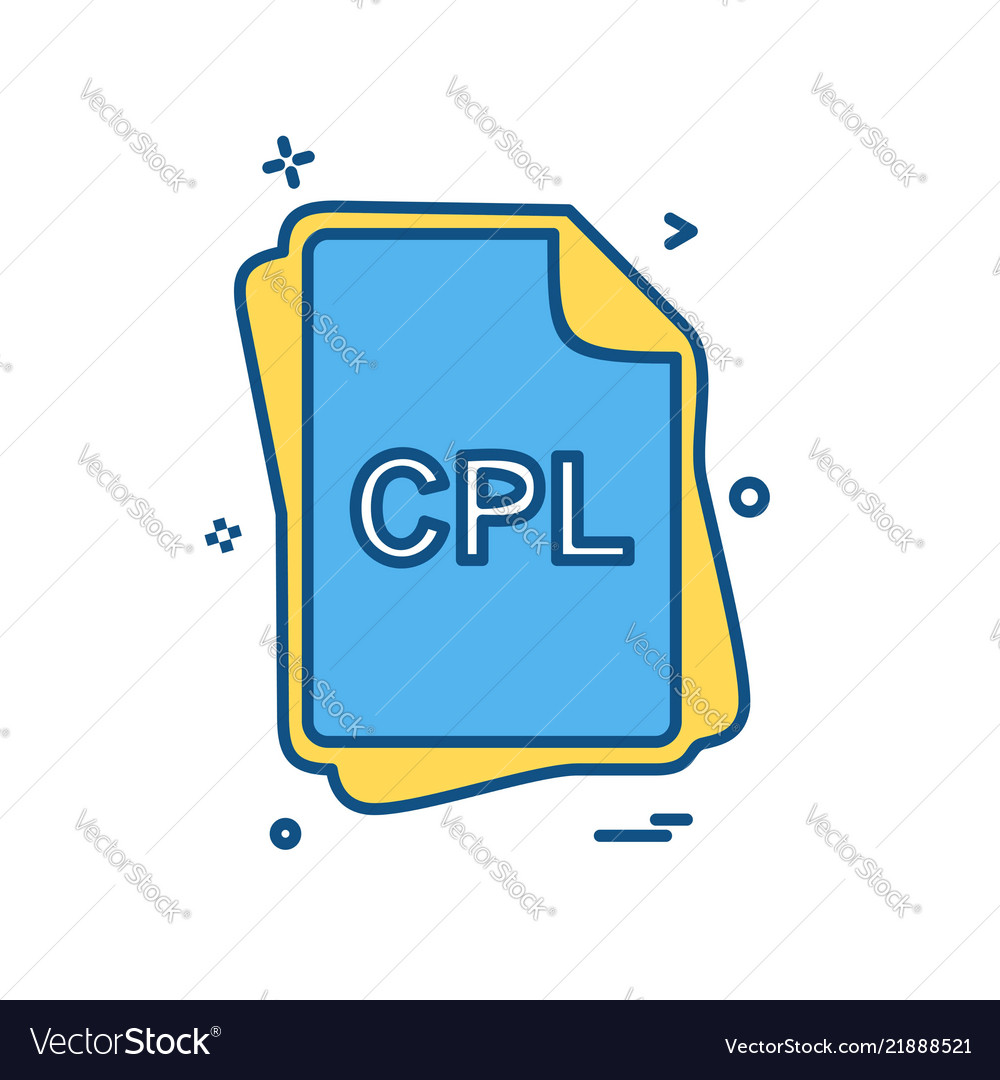 Cpl file type icon design