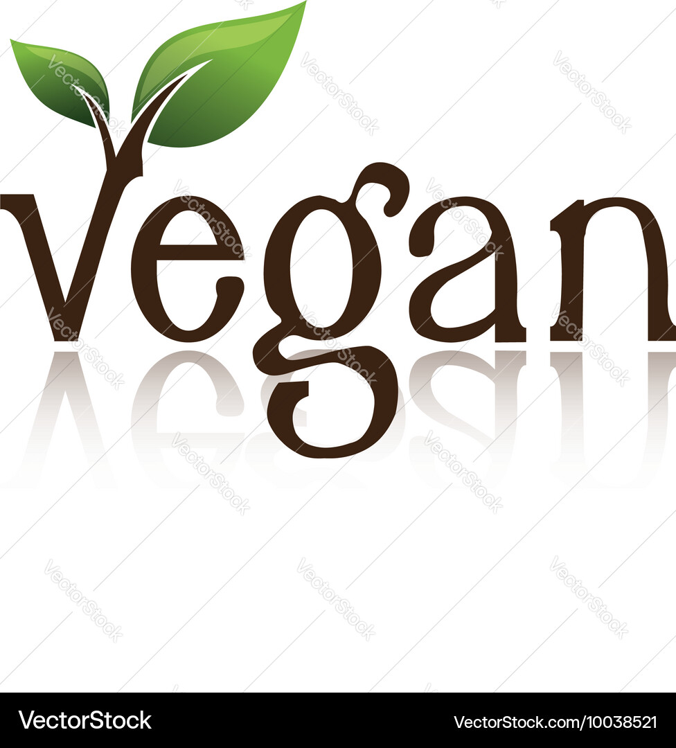 Fresh Vegan Logo Royalty Free Vector Image - VectorStock