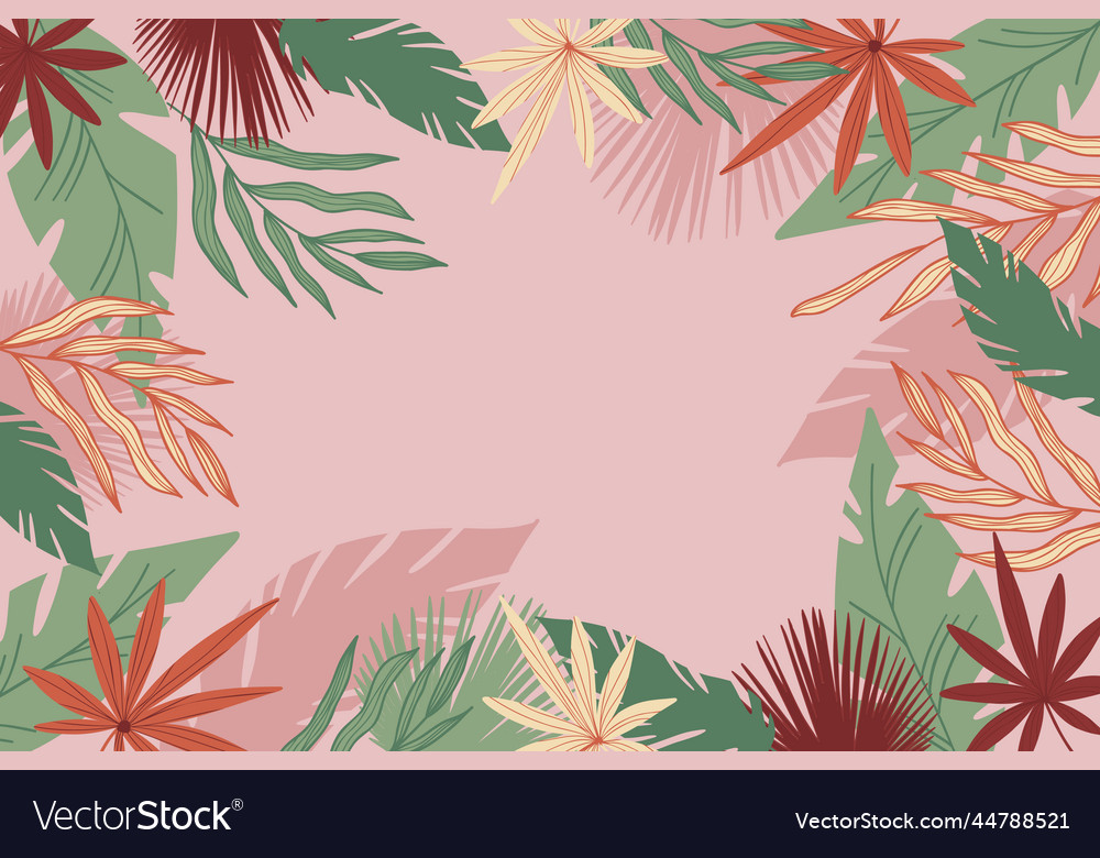 Hand drawn floral background