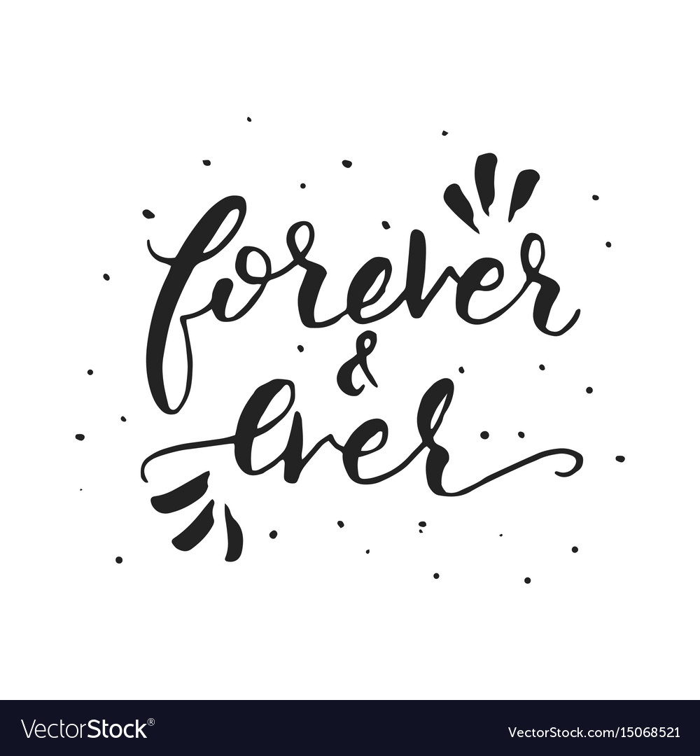 Hand Drawn Romantic Quote Royalty Free Vector Image