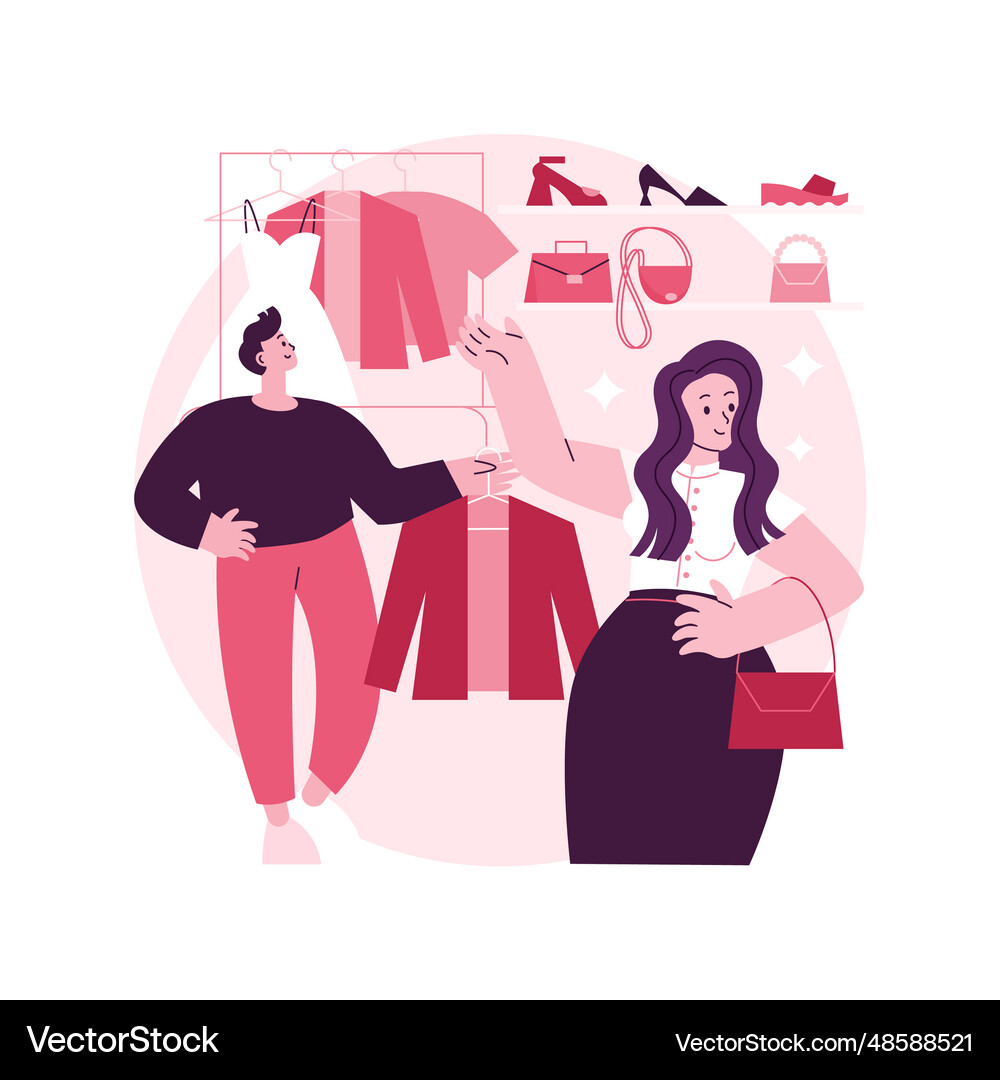 Stylist Vector Personal stylist abstract concept Royalty Free Vector Image