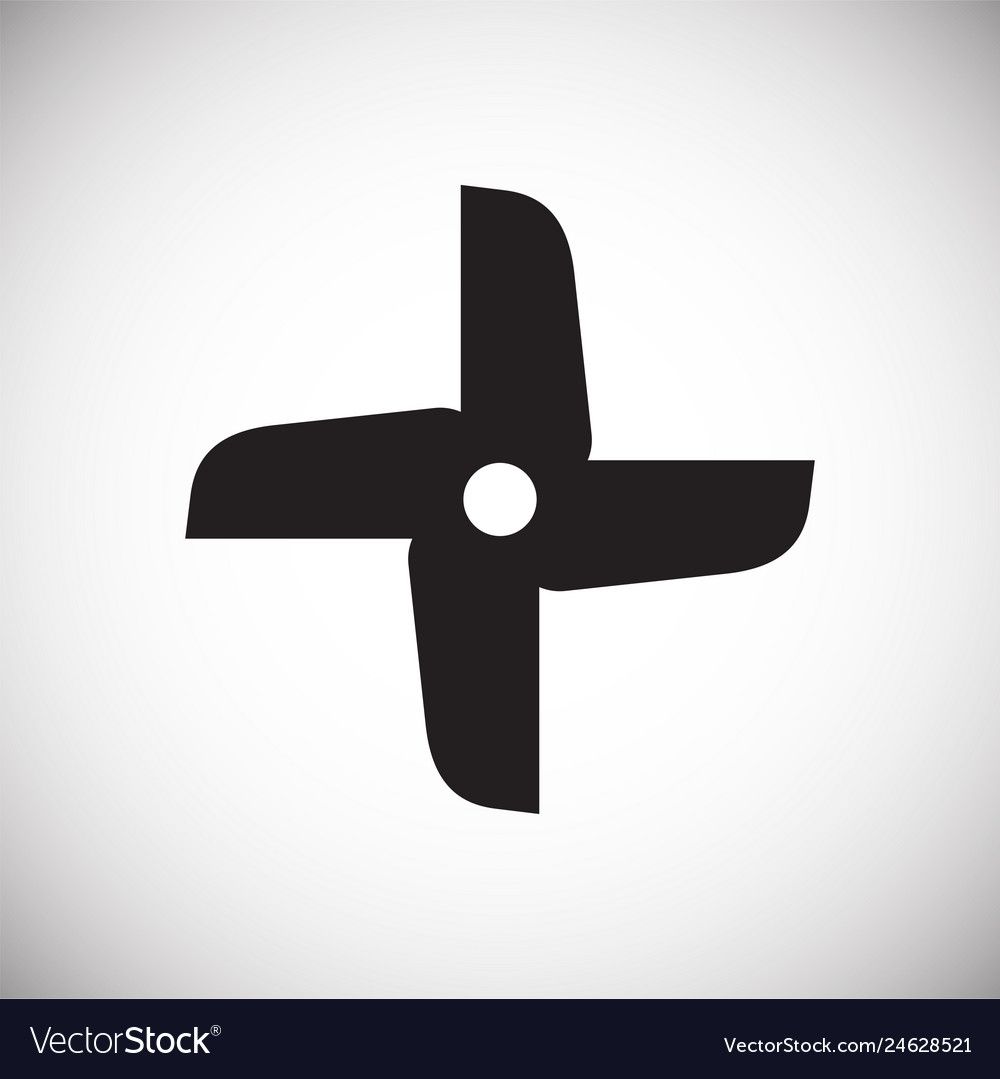 Propeller icon on background for graphic and web vector image Propeller icon on background for graphic and web