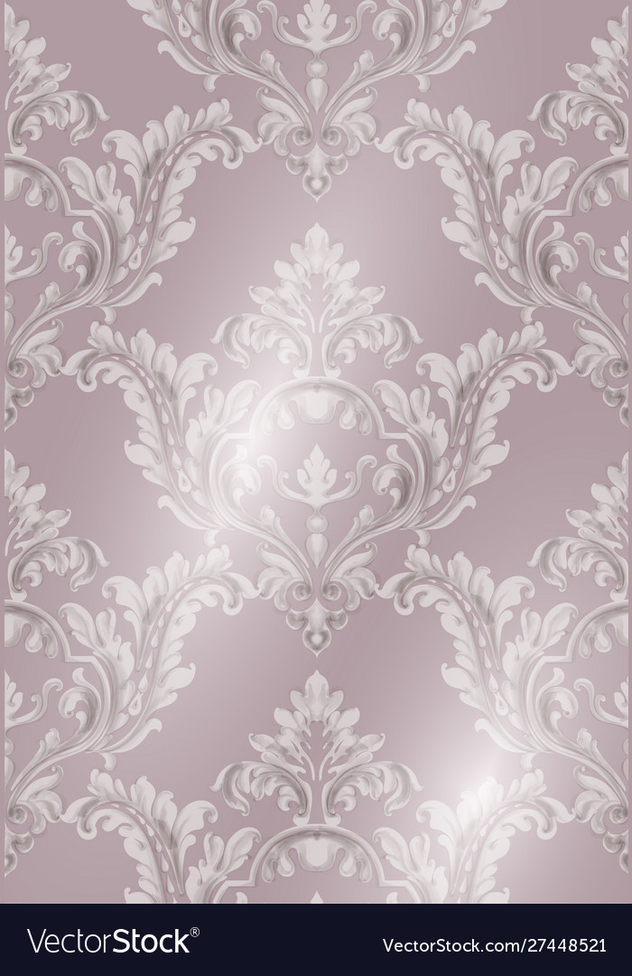 Rococo texture pattern vector image Rococo texture pattern