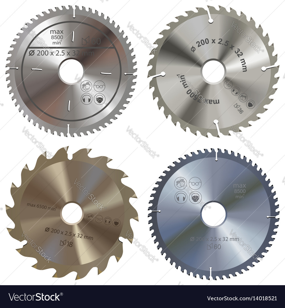 Saw blade Royalty Free Vector Image - VectorStock