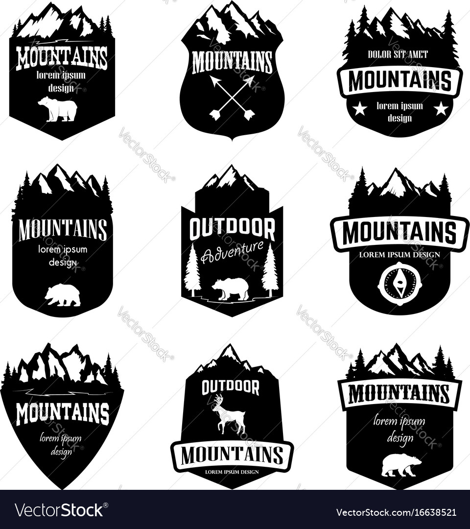 set of mountains outdoor