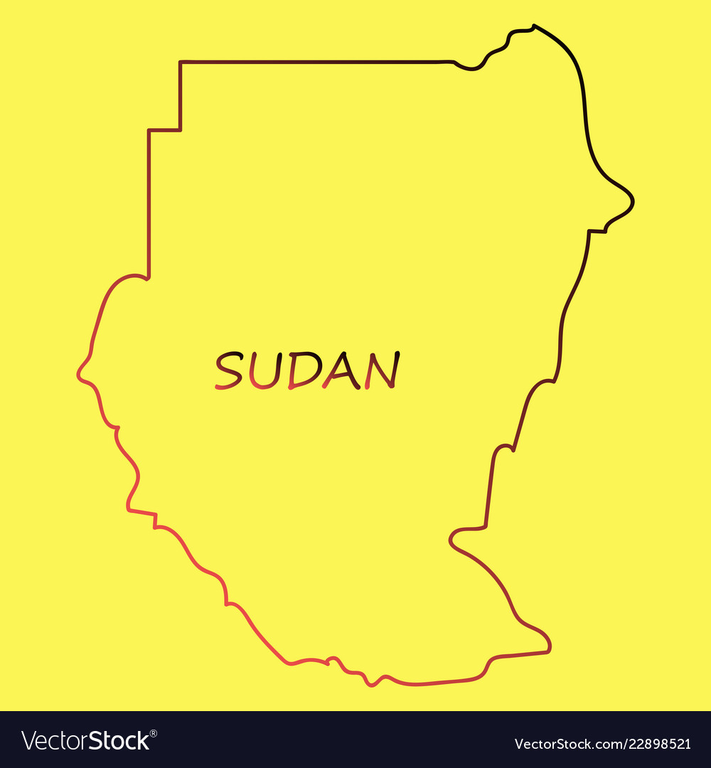 Sudan flag and map on the gray background vector image Sudan flag and map on the gray background