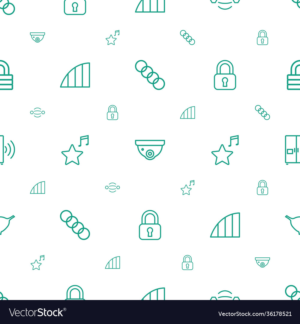 System icons pattern seamless white background