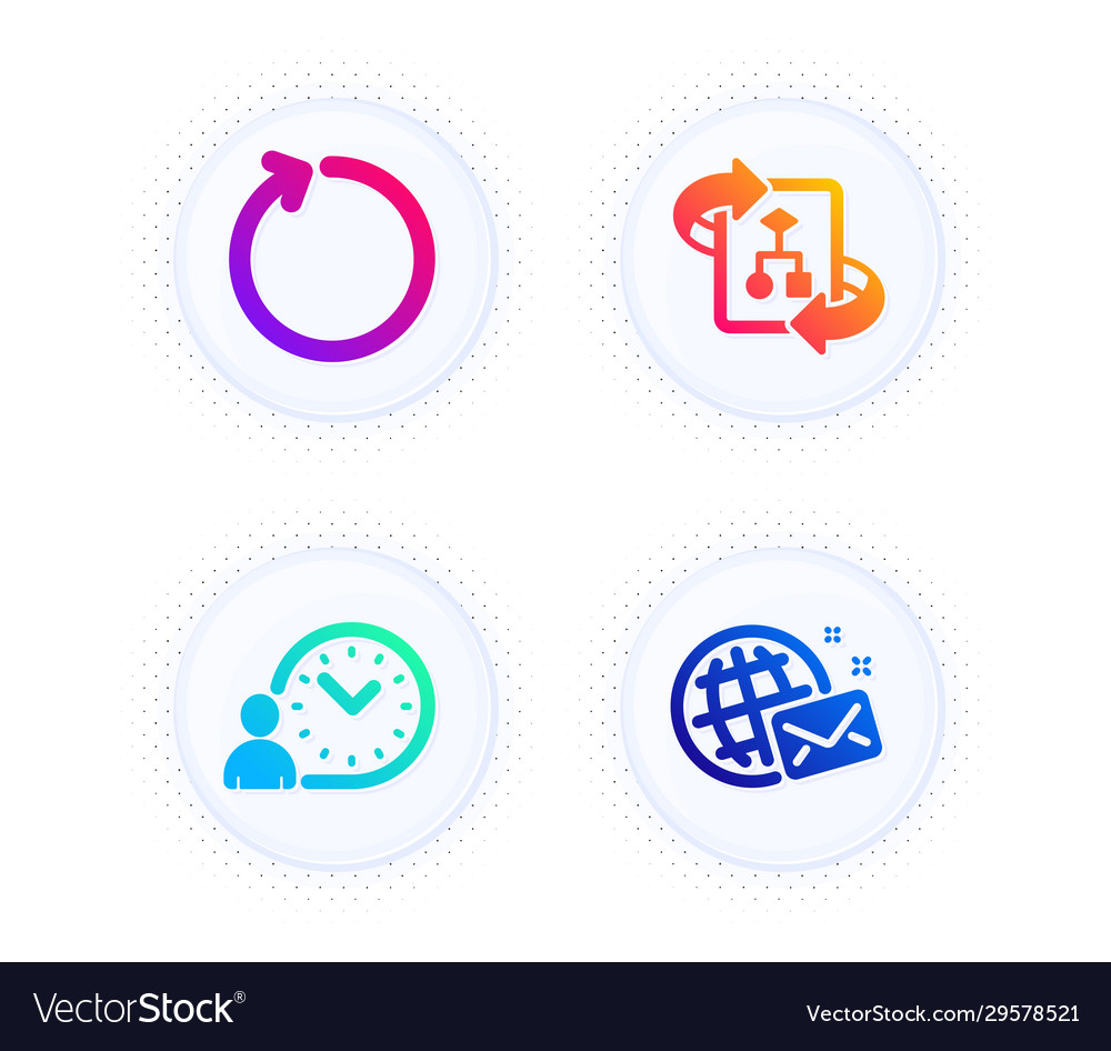 Technischer Algorithmus Zeitmanagement und Schleife vector image Technischer Algorithmus Zeitmanagement und Schleife