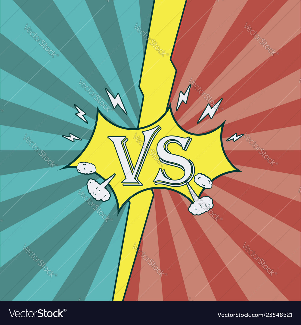 Versus battle Royalty Free Vector Image - VectorStock