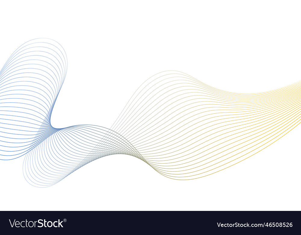 Abstract colorful wave element for design digital