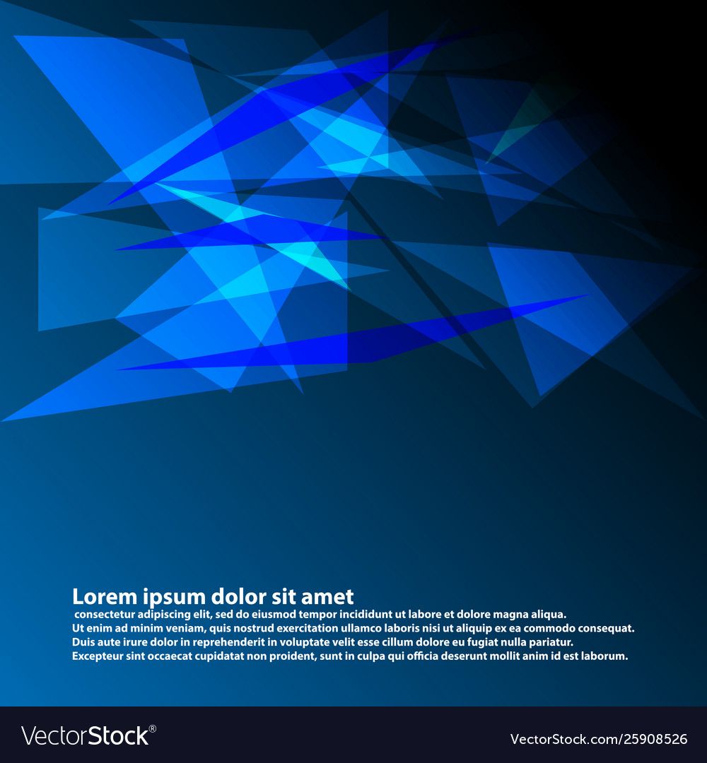 Abstract dark blue background image Vector Image Abstract dark blue background image