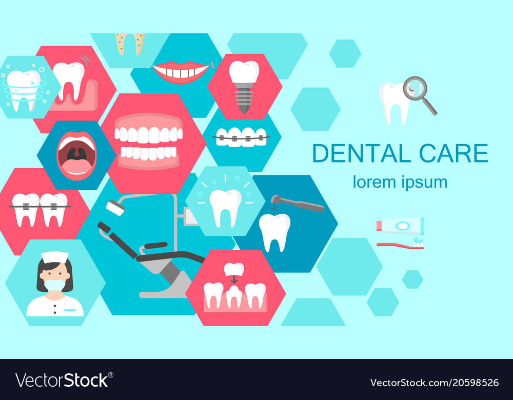 Banner Of Dental Cabinet Royalty Free Vector Image