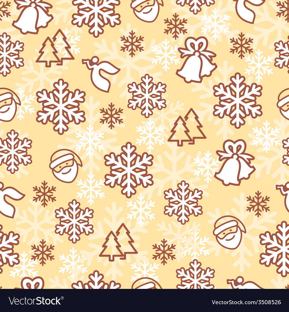 Christmas Ornament Seamless Pattern