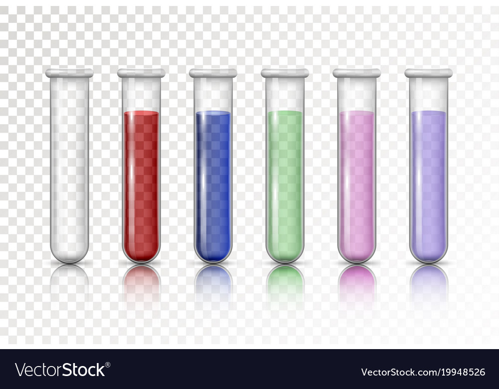 Empty and filled flask for chemical lab