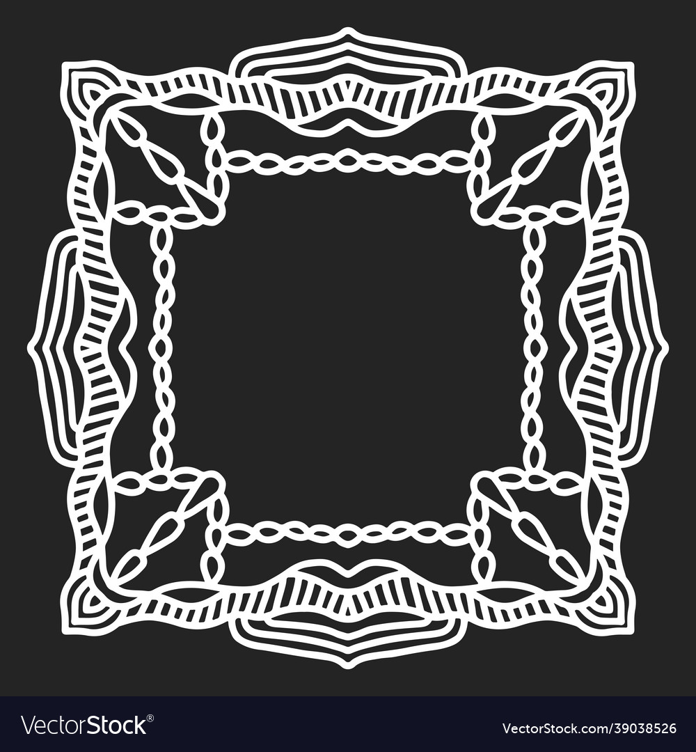 Frame border blank text template