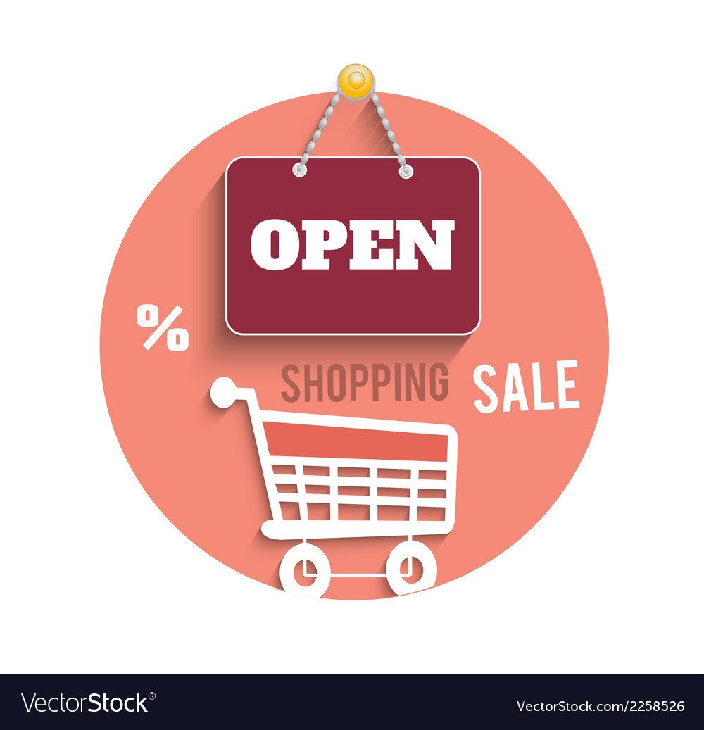 Icons of shopping concept