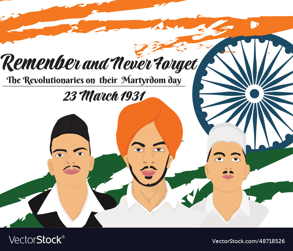 Image Of Shaheed Diwas Royalty Free Vector Image image-of-shaheed-diwas-royalty-free-vector-image