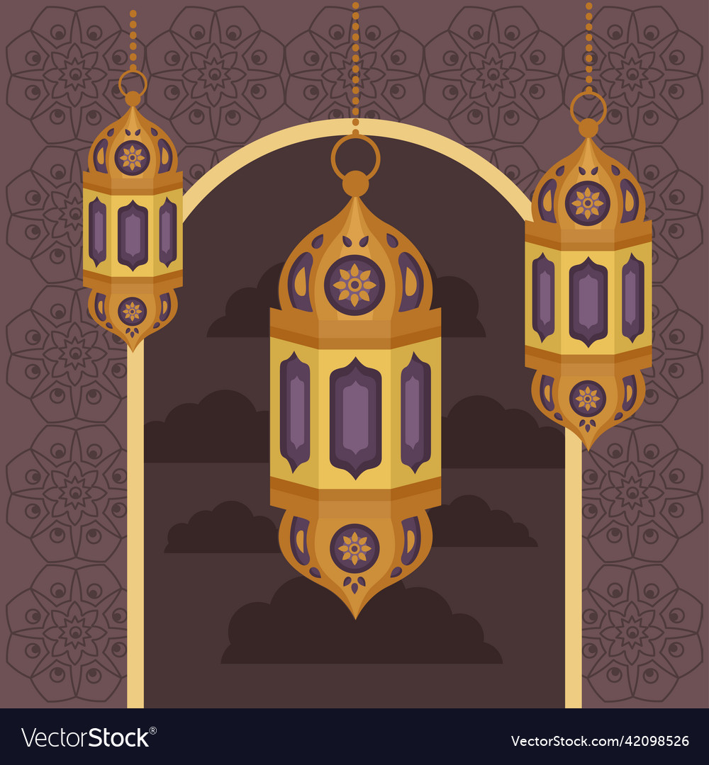 Islamic celebration lamps