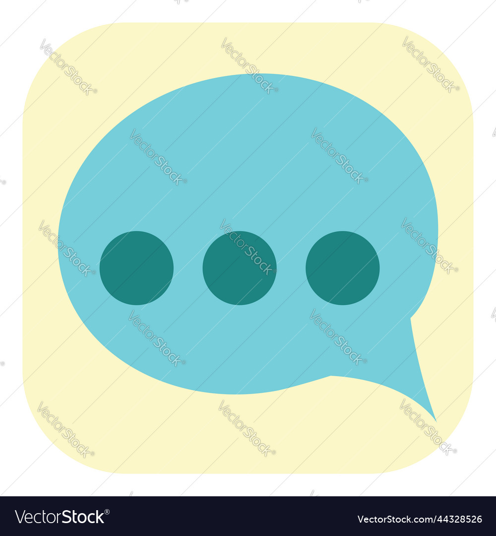 Message app on a white background