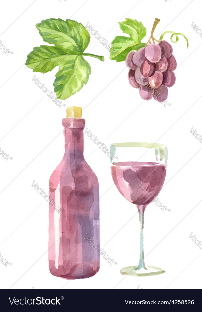 Picture of wine Royalty Free Vector Image - VectorStock