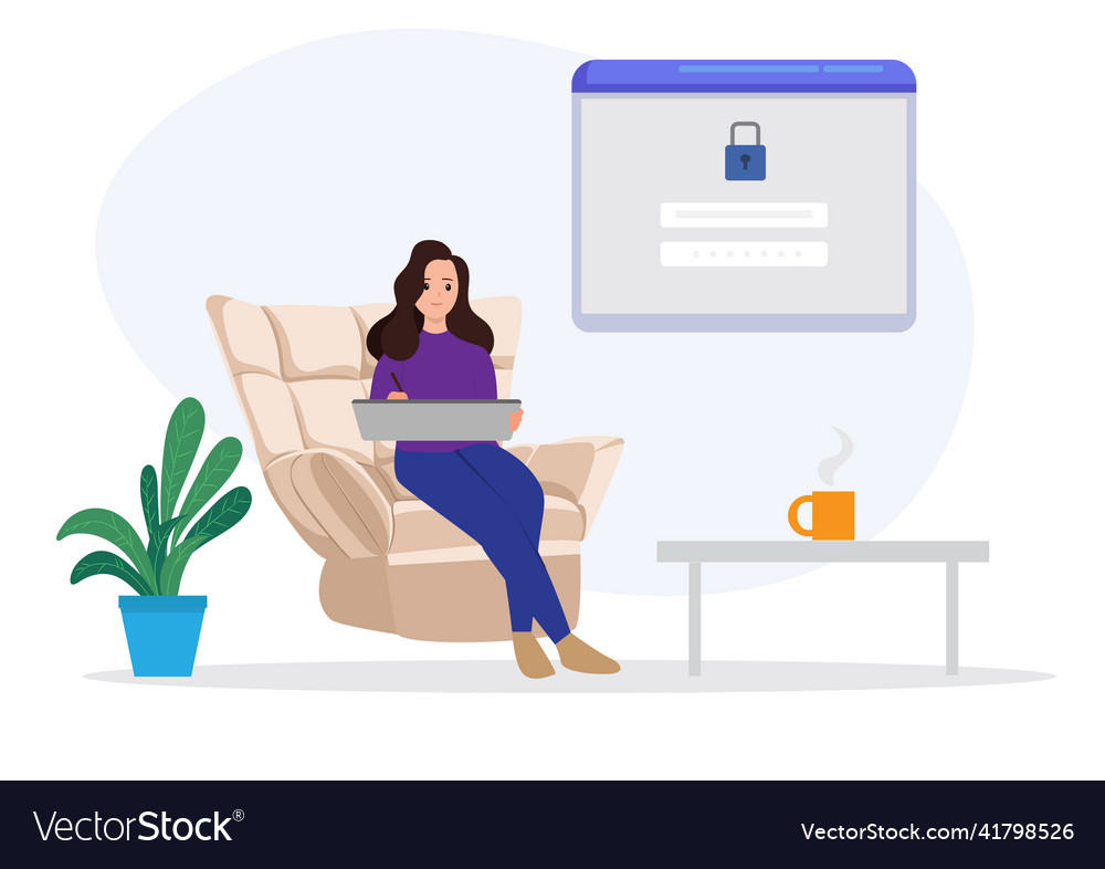 Registration concept secure login users use