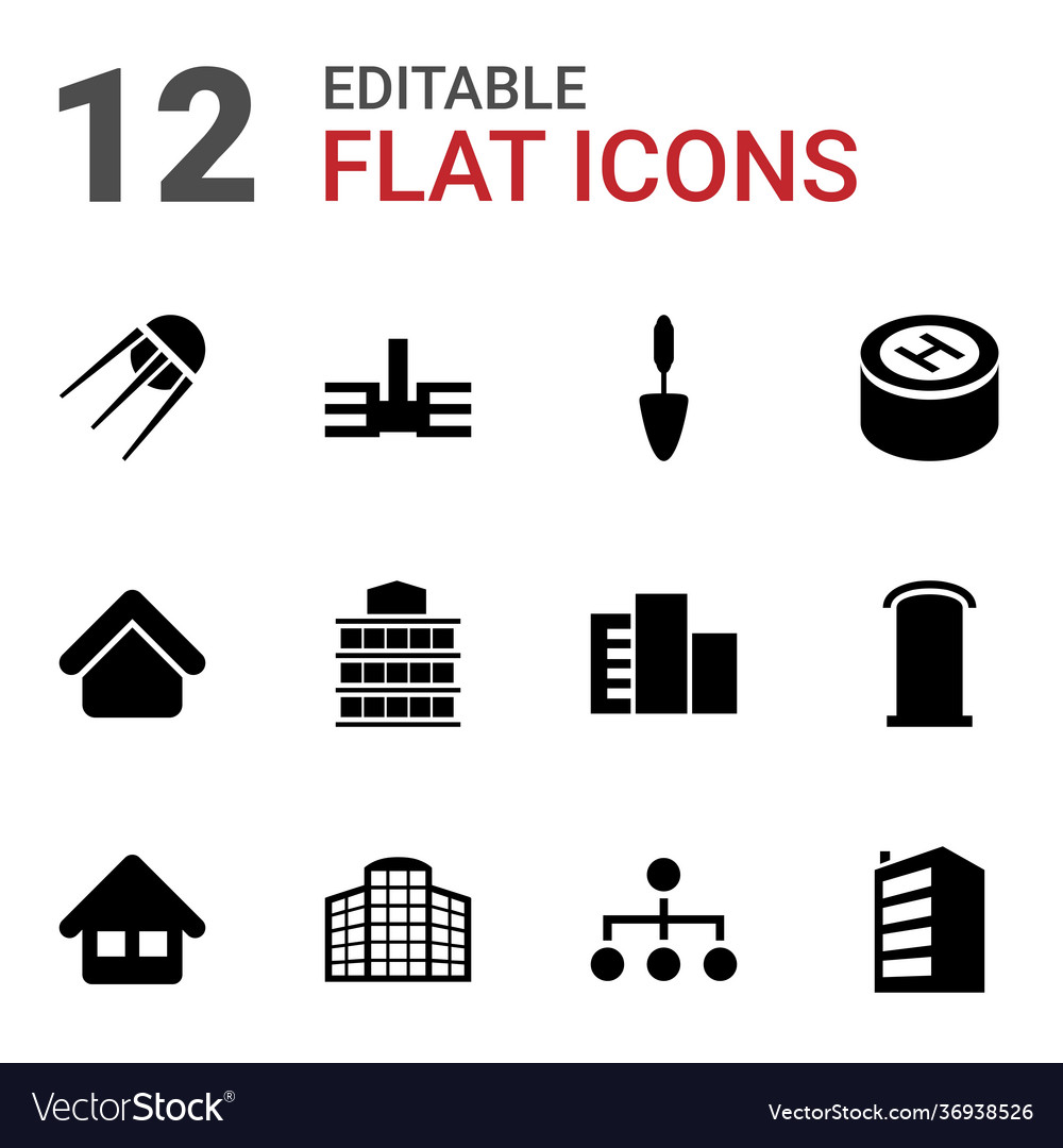 Structure icons Vector Image Structure icons