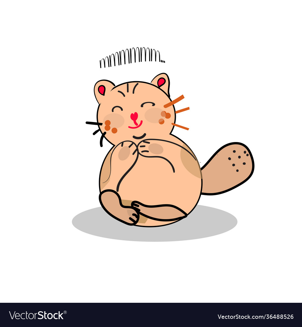 Super Cat Print Design mit Slogan vector image Super Cat Print Design mit Slogan