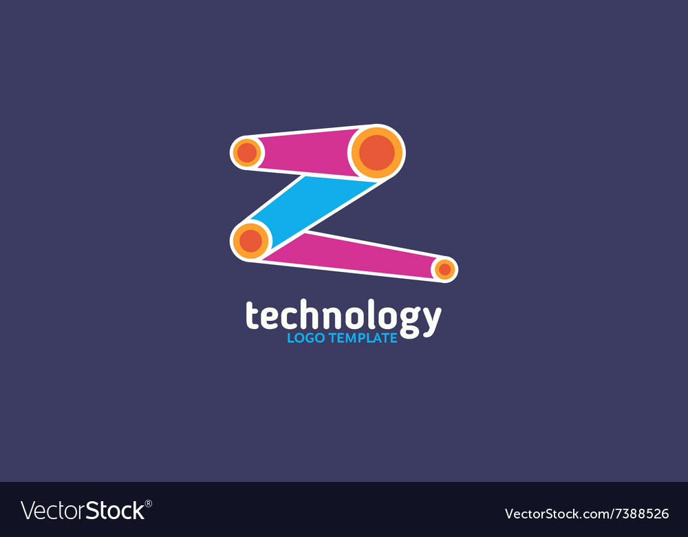 Technology abstract dot connection cross