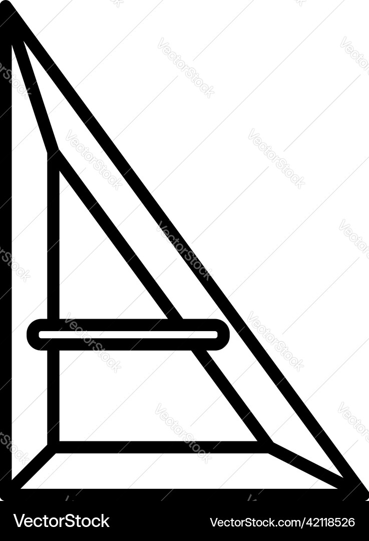Triangle icon Royalty Free Vector Image - VectorStock