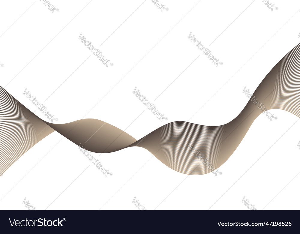Wave pattern black and brown gradient curve shape Vector Image Wave pattern black and brown gradient curve shape