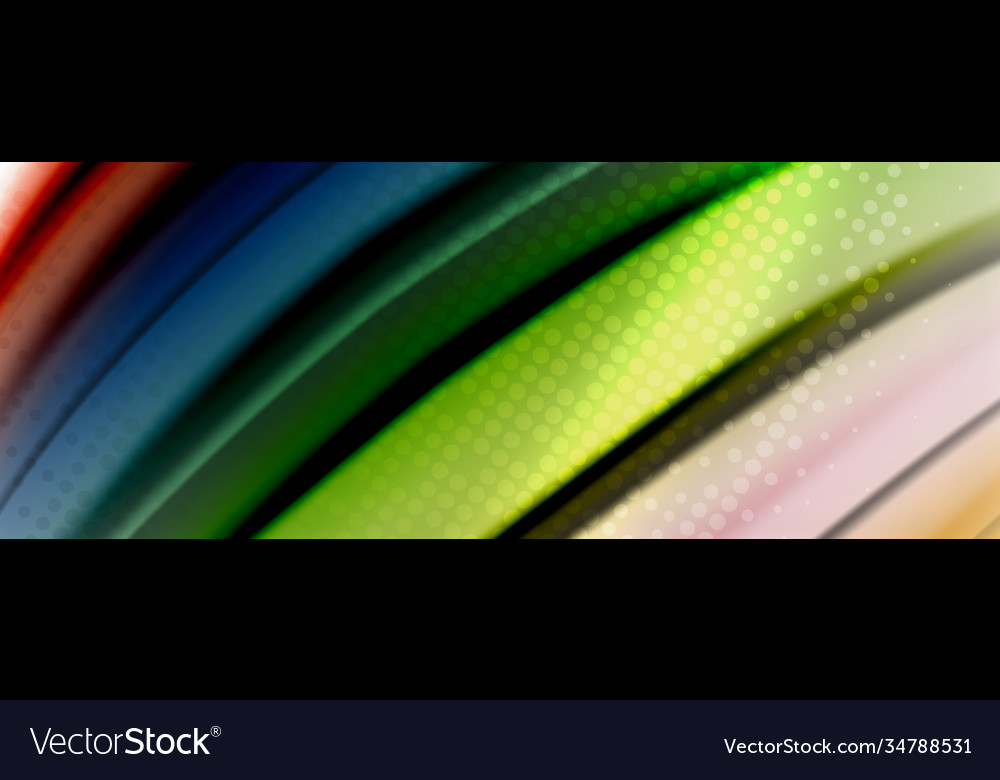 Abstract background smooth flowing lines blurred vector image Abstract background smooth flowing lines blurred