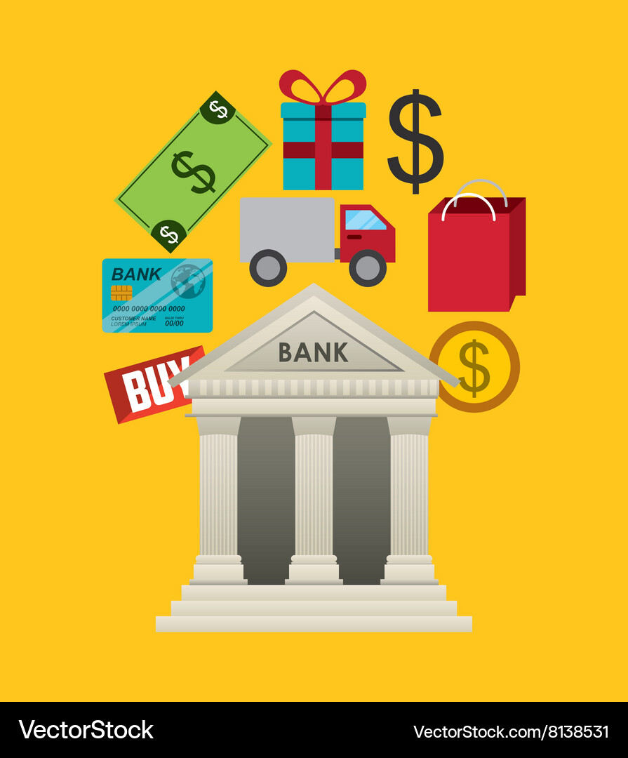 Banking concept design Royalty Free Vector Image