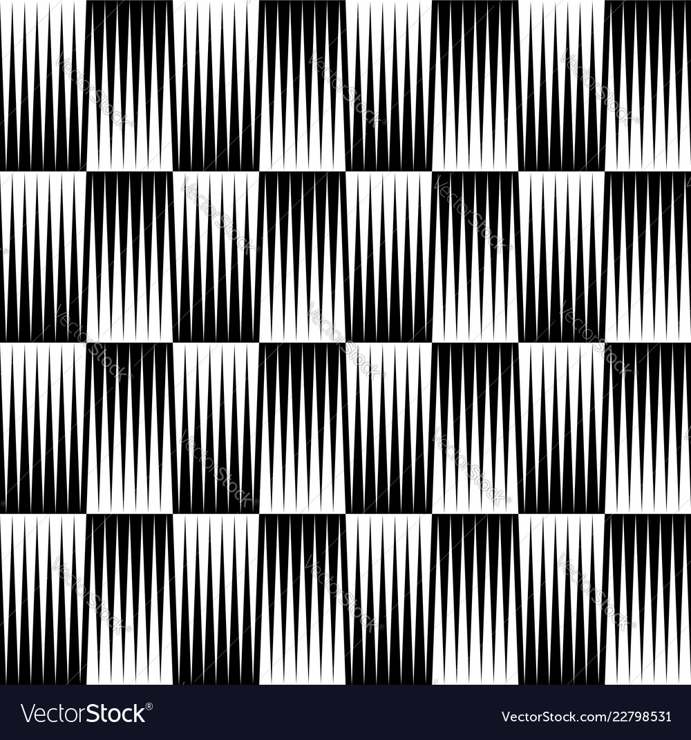Black and white pattern of edgy pointed shapes vector image Black and white pattern of edgy pointed shapes