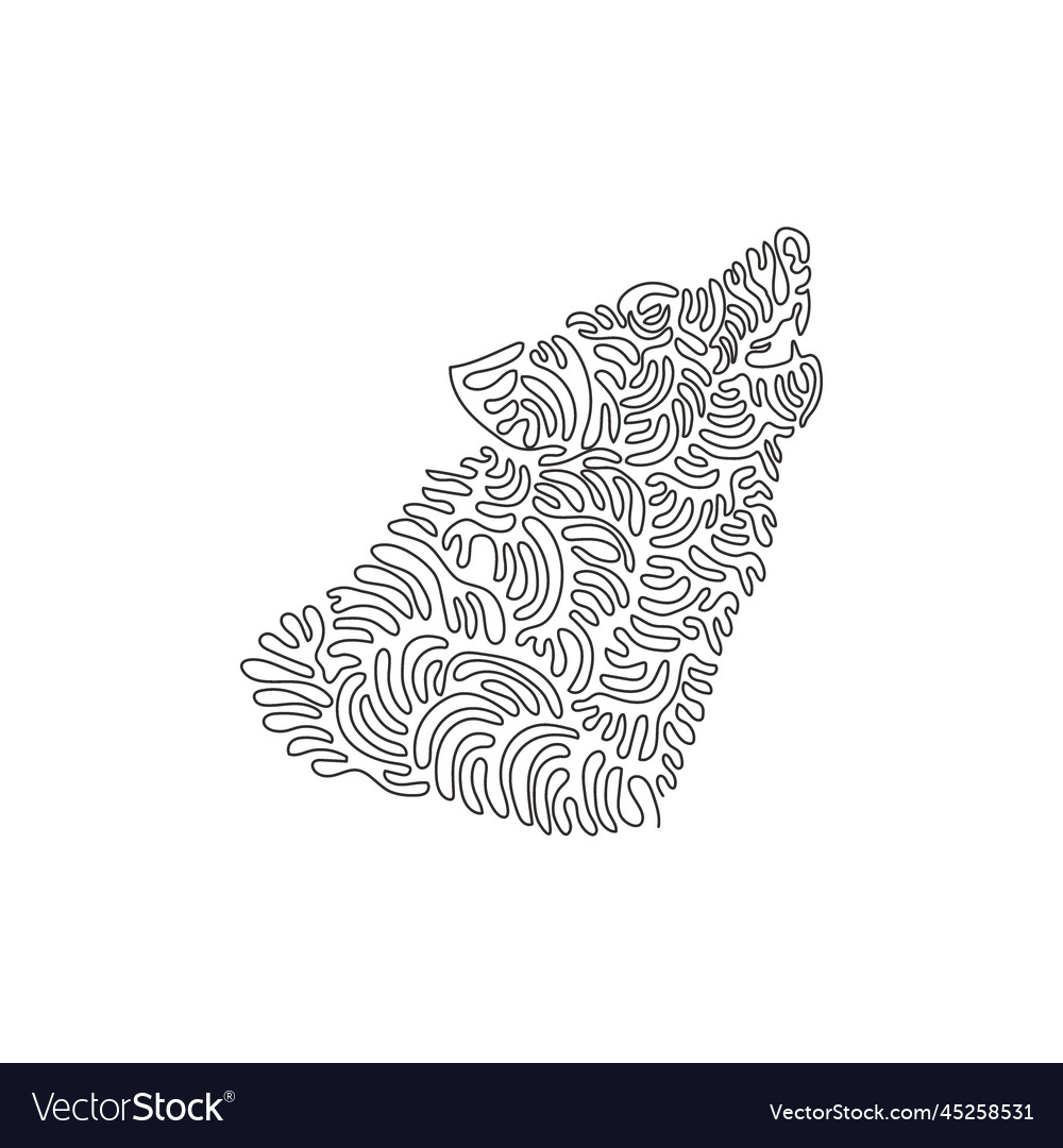 Continuous curve one line drawing of standing vector image Continuous curve one line drawing of standing