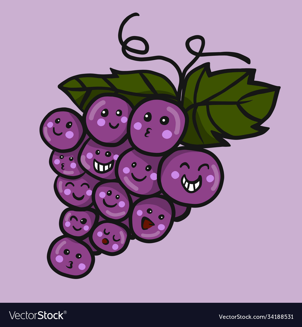 Grape Freund Cartoon doodle