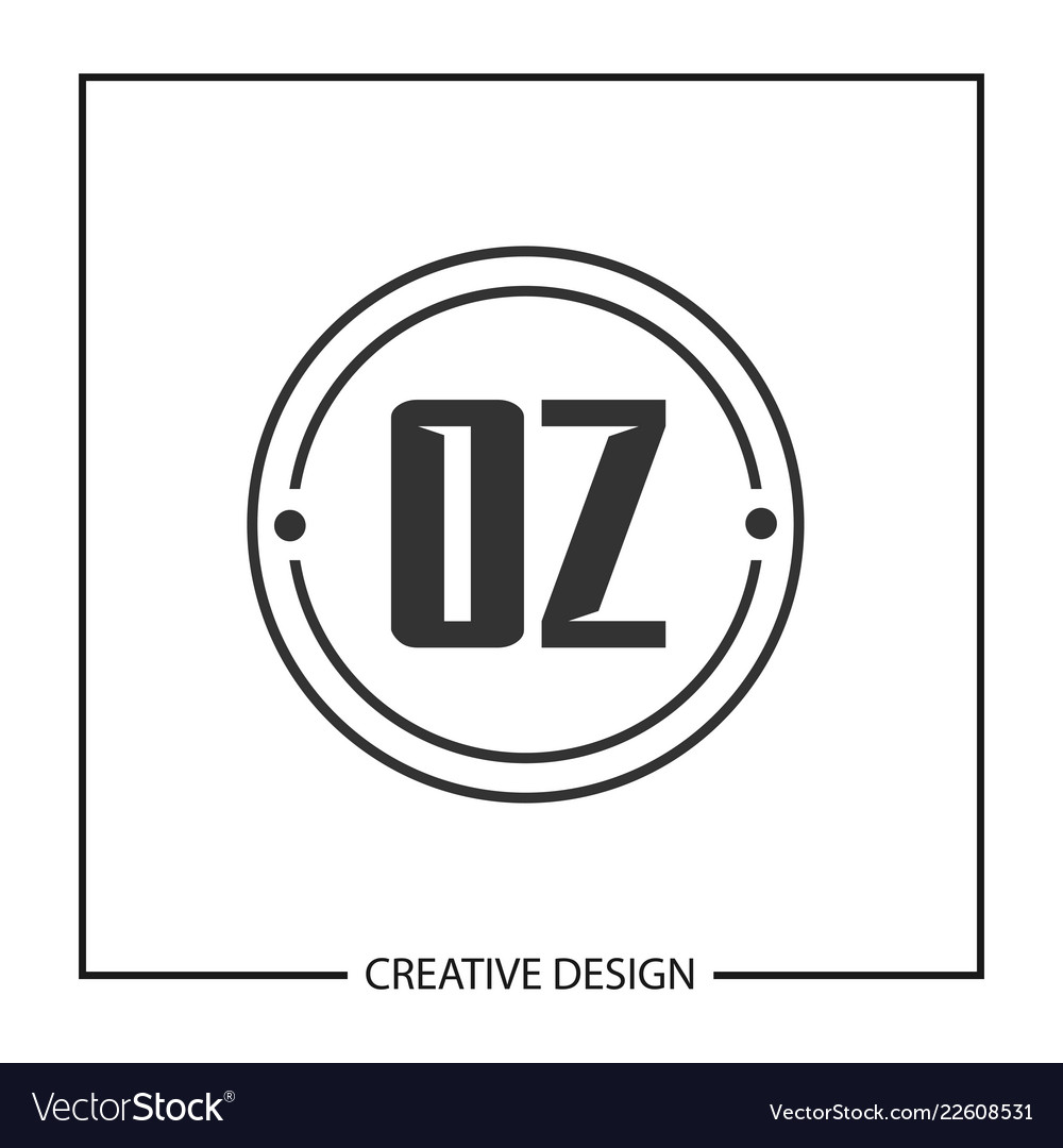 Original oz Brief Logo Vorlage Design vector image Original oz Brief Logo Vorlage Design