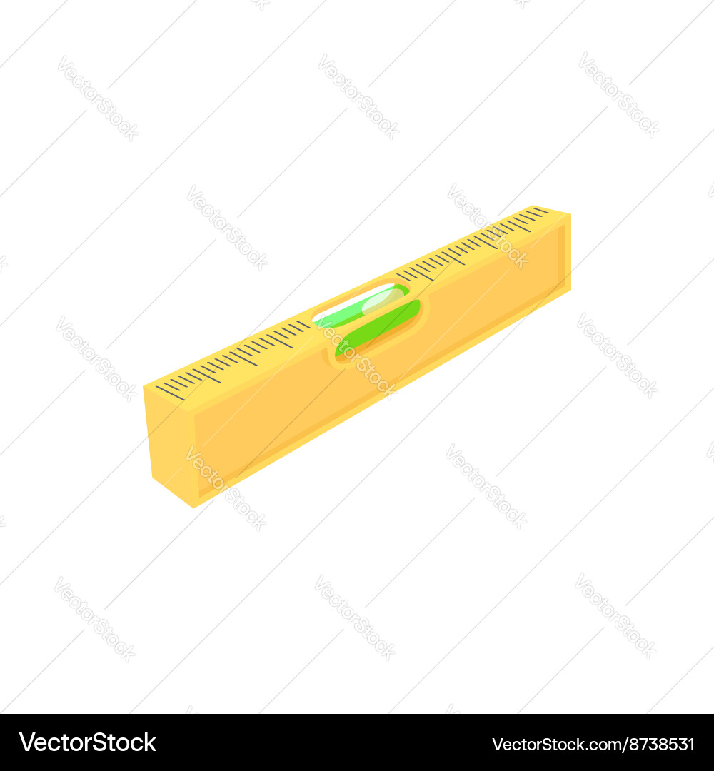 Level measurement icon cartoon style Royalty Free Vector