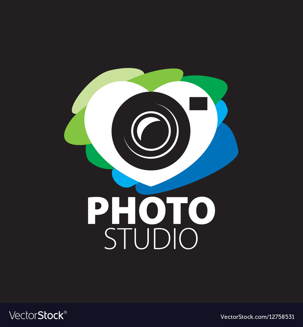 Logo for photo studio Royalty Free Vector Image