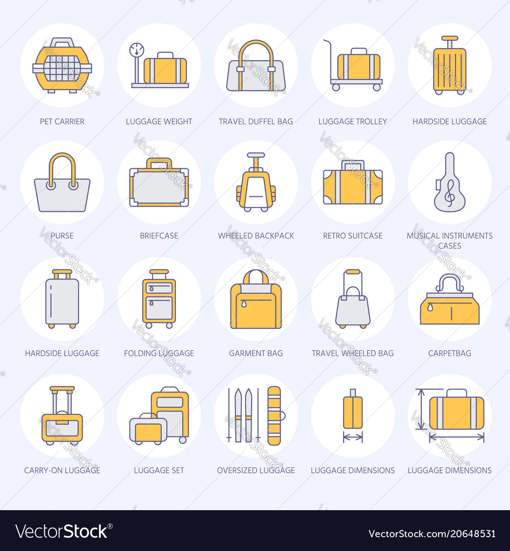 Luggage Icons - Carry-On & Hardside